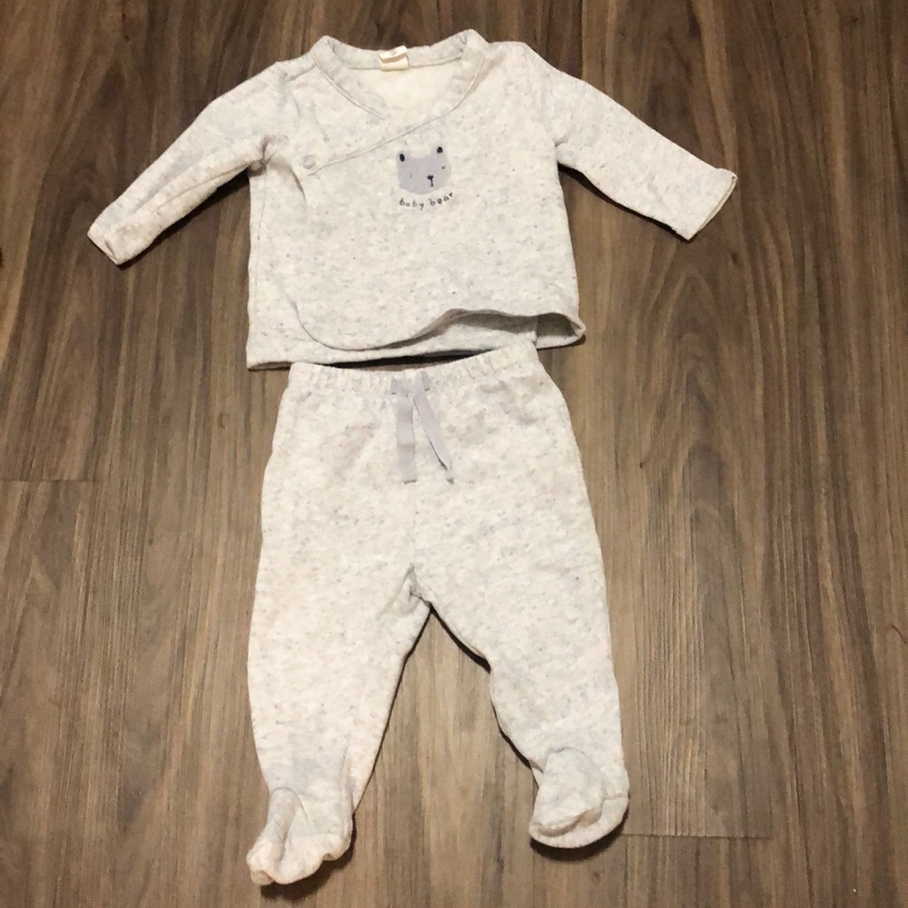 3-6M Baby Gap Matching Fleece Set with Footies